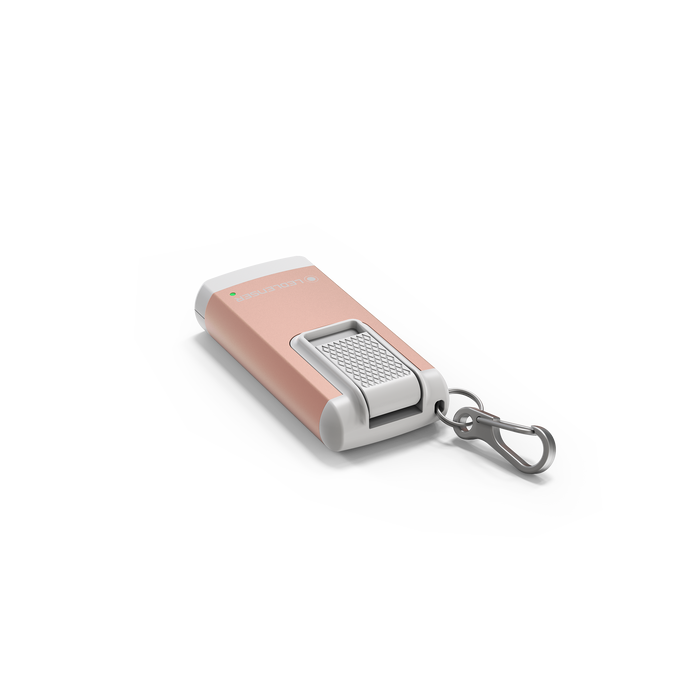 Ledlenser K6R 400lm Rechargeable LED Pocket Keyring With Red Light Mode Rose Gold