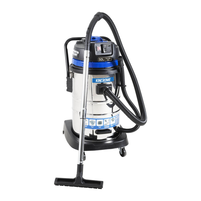 Kincrome KP704 240V Wet & Dry Workshop Vacuum 50L/1400W