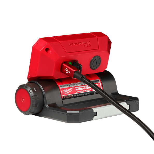 Milwaukee REDLITHIUM™ USB Folding Flood Light 3.0 AH Kit
