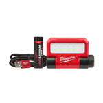 Milwaukee REDLITHIUM™ USB Folding Flood Light 3.0 AH Kit