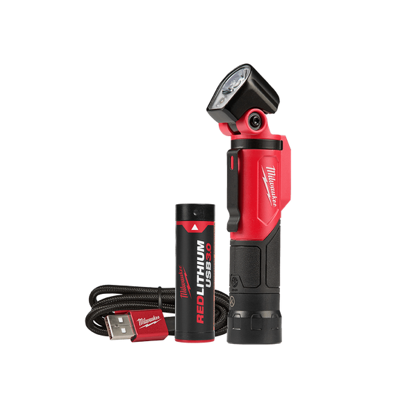 Milwaukee Redlithium 4V USB Pivoting Work Light Kit 3.0AH Kit