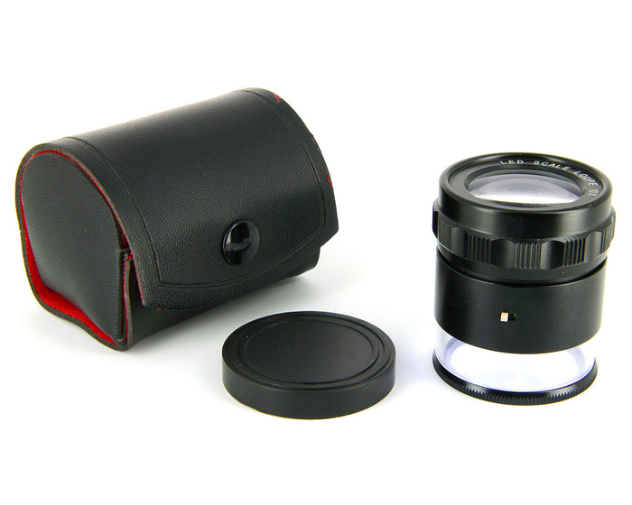 Ideal-Tek 8 LED loupe 10x with scale