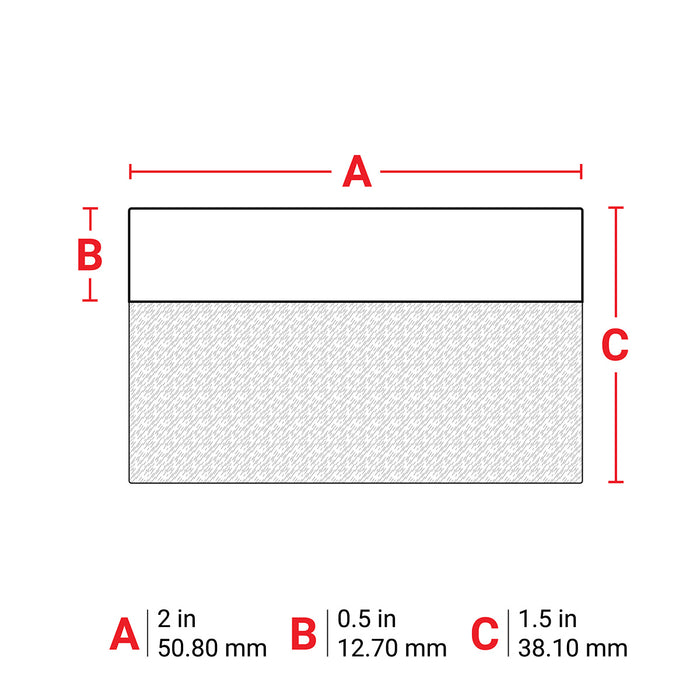 Brady Self Laminating Vinyl Wrap Around Labels for A6500 Printer Applicator