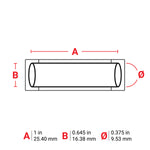 Brady PermaSleeve Low Smoke Zero Halogen Heat Shrink Wire and Cable Labels 25.40mm(W) x 16.38mm(H) for M7 Printers