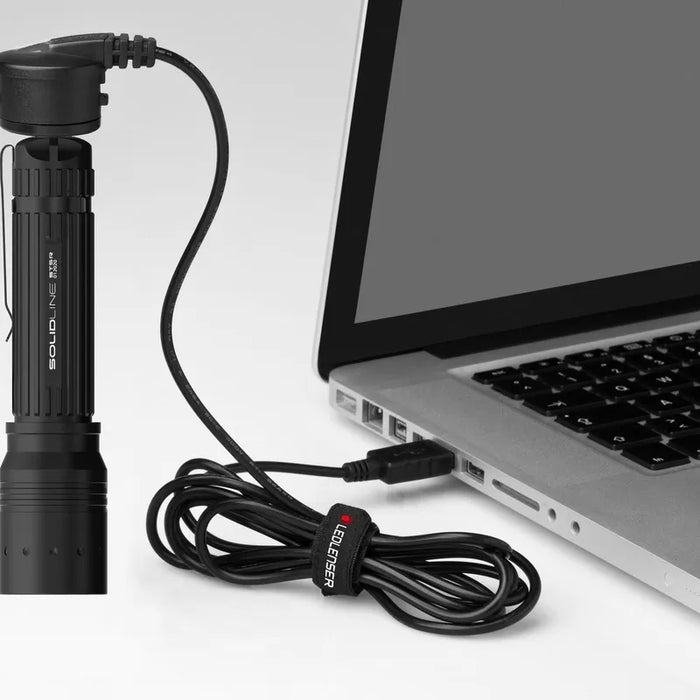 Ledlenser Solidline ST5R 380lm 88gm Rechargeable Robust Flashlight Peg