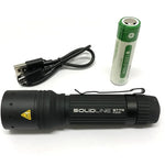 Ledlenser Solidline ST7R 1000lm 160gm Rechargeable Robust Flashlight - Peg