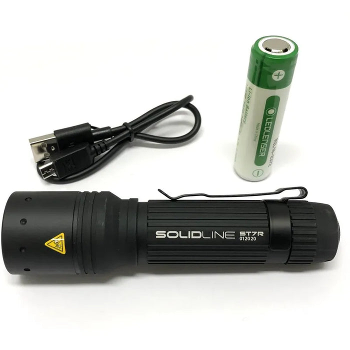 Ledlenser Solidline ST7R 1000lm 160gm Rechargeable Robust Flashlight - Peg