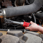 Milwaukee M12 FUEL Insider Extended Reach Pass-Through Ratchet With Insert Accessories - Skin Only