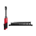 Milwaukee M12 FUEL Insider Extended Reach Pass-Through Ratchet With Insert Accessories - Skin Only