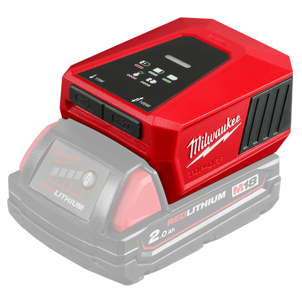 Milwaukee M18™ TOP-OFF Bidirectional Charger & Power Supply M18BC