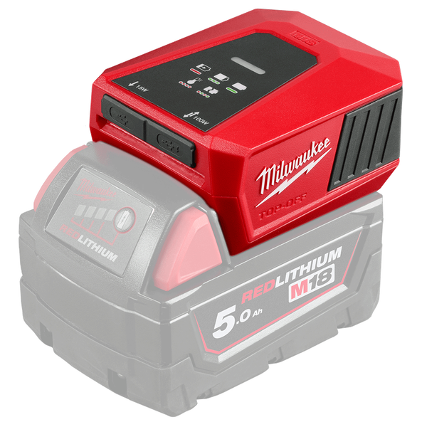 Milwaukee M18™ TOP-OFF Bidirectional Charger & Power Supply M18BC