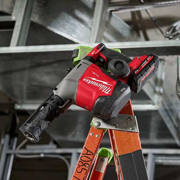 Milwaukee M18 Fuel 16mm Overhead SDS Plus Rotary Hammer with Integrated Dust Extractor and One-Key (Tool Only)