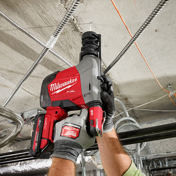 Milwaukee M18 Fuel 16mm Overhead SDS Plus Rotary Hammer with Integrated Dust Extractor and One-Key (Tool Only)