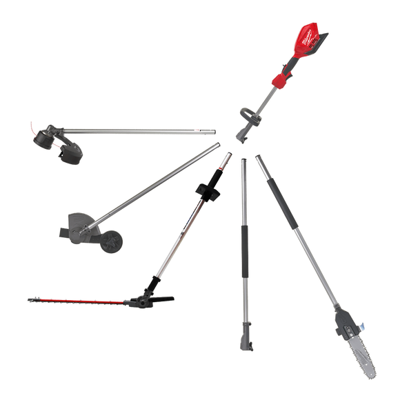 Milwaukee M18 FUEL™ Outdoor Power Head with Line Trimmer Attachment Kit (2x 8.0Ah)