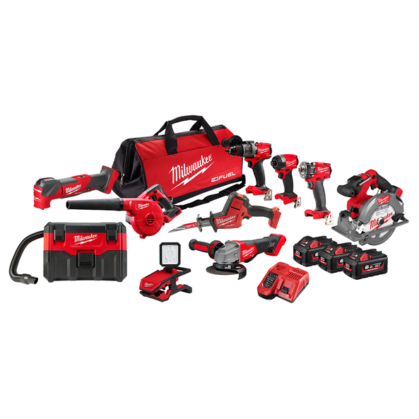 Milwaukee M18 FUEL™ 10 Piece Power Pack 10C4 M18FPP10C4603B
