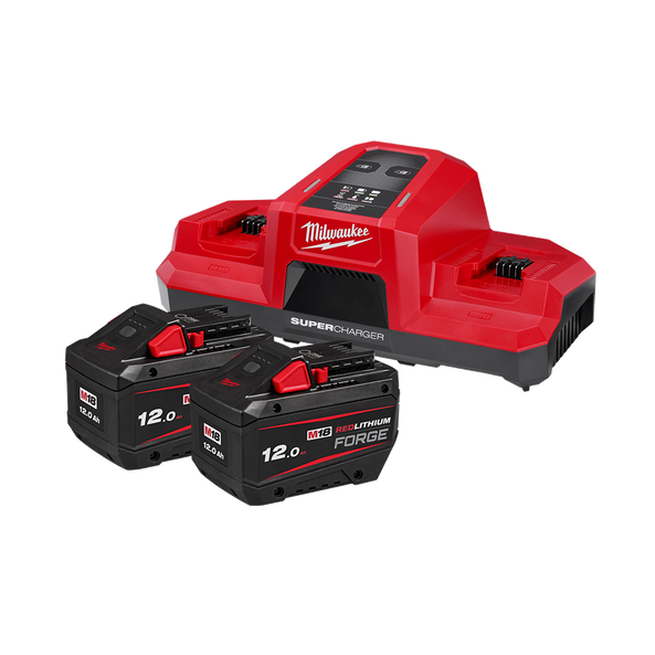 Milwaukee M18™ REDLITHIUM™ FORGE™ 12.0Ah Super Charger Starter Pack M18FSPD122B