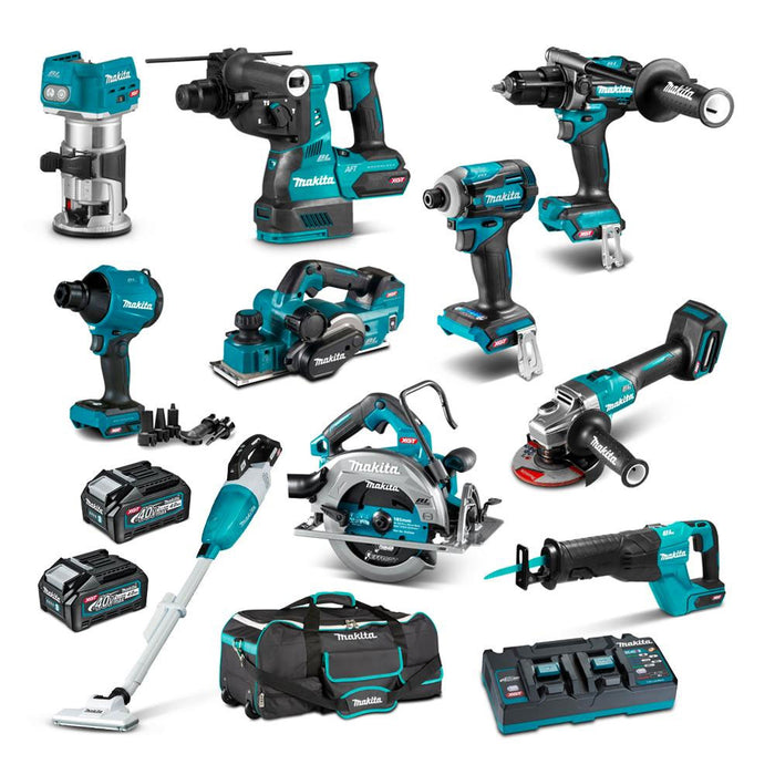Makita 40V Max Brushless 10 Pce Combo Kit DK0207G101-B