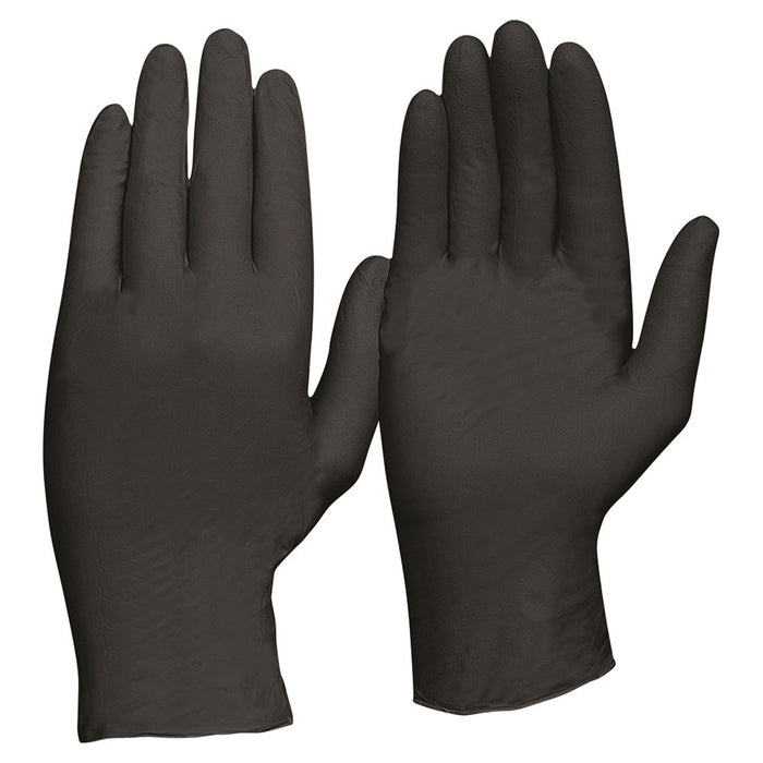 Pro Choice Safety Disposable Black Nitrile Powder Free Gloves Large Box 100