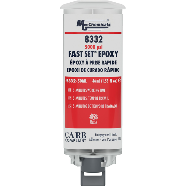 MG Chemicals Fast Set Epoxy 46ml 2 Cartridge Kit
