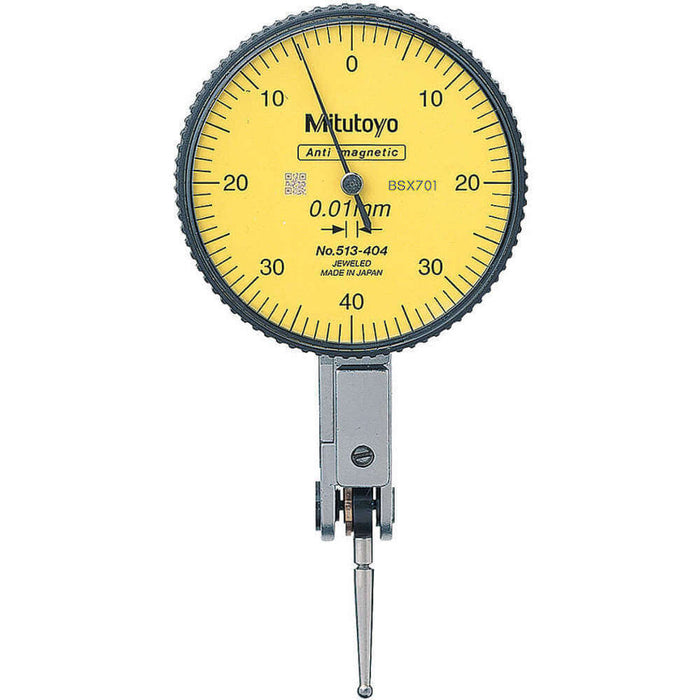 Mitutoyo Series 513 Dial Test Indicator Standard  0.8mm Range 0.01mm Graduation 513-404-10E