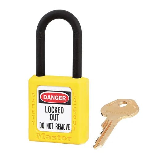 Master Lock Zenex 406 Safety Lockout Padlock, Yellow