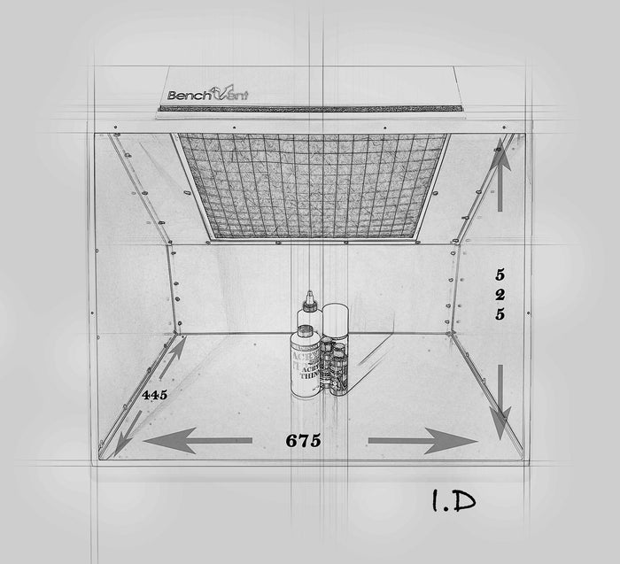 BenchVent Hooded Air Filtration Cabinet BV200H