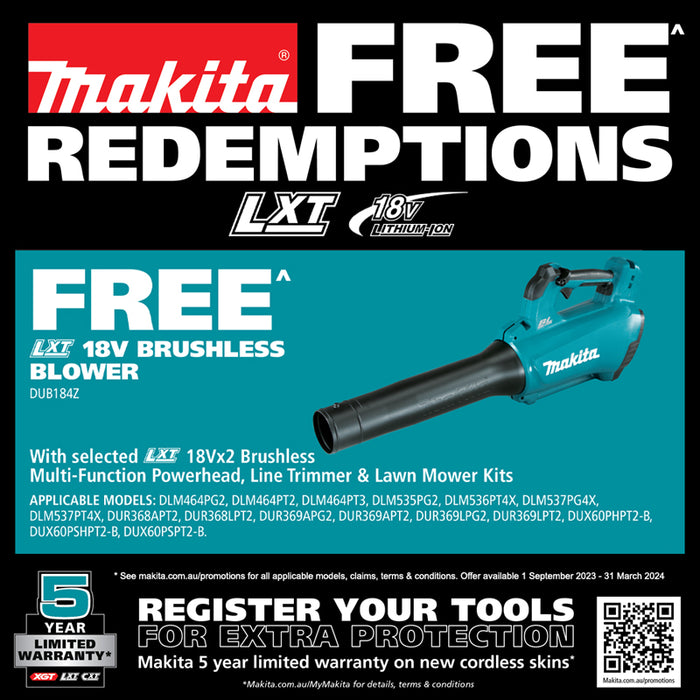 Makita 18Vx2 Brushless Self-Propelled 534mm Lawn Mower Kit