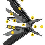 Leatherman 18 Tool Charge® Plus Multi-Tool Black with Black MOLLE Sheath