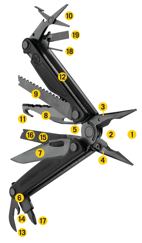 Leatherman 18 Tool Charge® Plus Multi-Tool Black with Black MOLLE Sheath