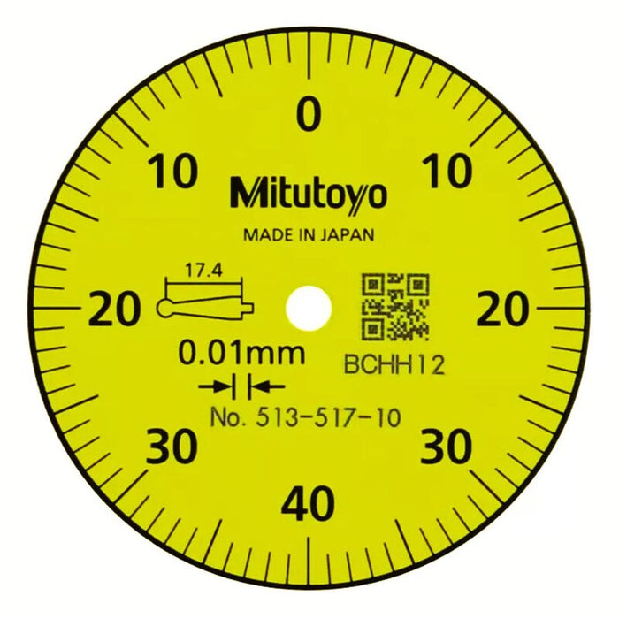 Mitutoyo Series 513 Pocket Type Dial Test Indicator 0.8mm Range 0.01mm Graduation 513-517-10T