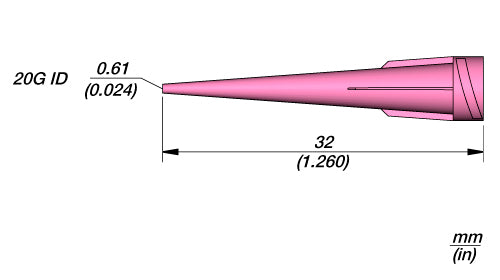 JBC 20G Tapered Dispenser Tips