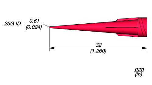 JBC 25G Tapered Dispenser Tip ND25P