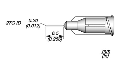 JBC 27G Stainless Steel Dispensing Needles ND27S6