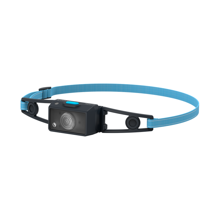 Ledlenser NEO1R 250lm Wide Beam 39gm Rechargeable Running Sports Red Safety Light Headlamp Blue