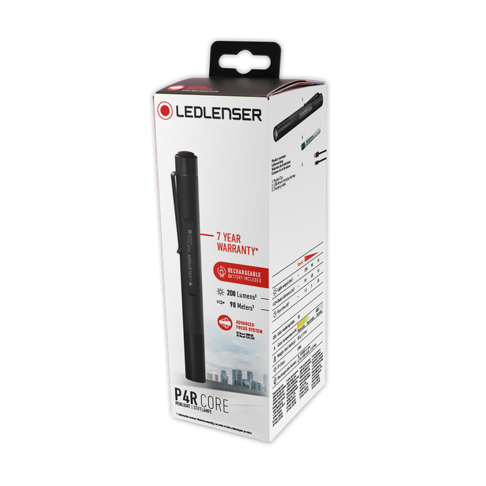 Ledlenser P4R Core 200lm Rechargeable Pen Flashlight