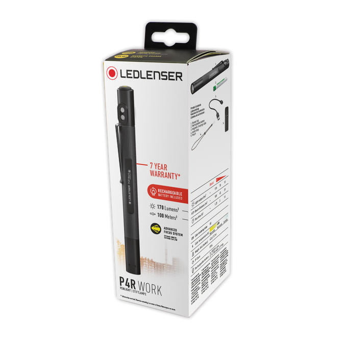 Ledlenser P4R Work 170lm Rechargeable Pen Flashlight