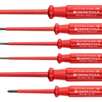 PB Swiss 6 Pce Slotted & Phillips Classic VDE Screwdriver Set in Cardboard Box