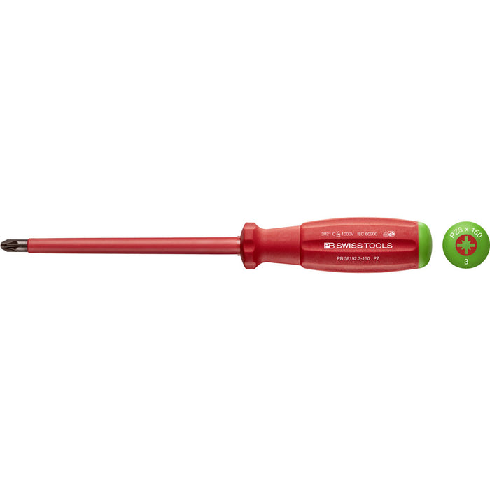 PB Swiss 58192 SwissGrip VDE Pozi Screwdrivers