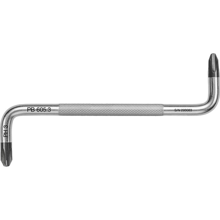 PB Swiss 605 Phillips Key L-Wrenches Offset Blade at Both Ends Refitting Angle 90°