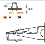 Piergiacomi Forming & Cutting Plier with Sliding Stop ESD