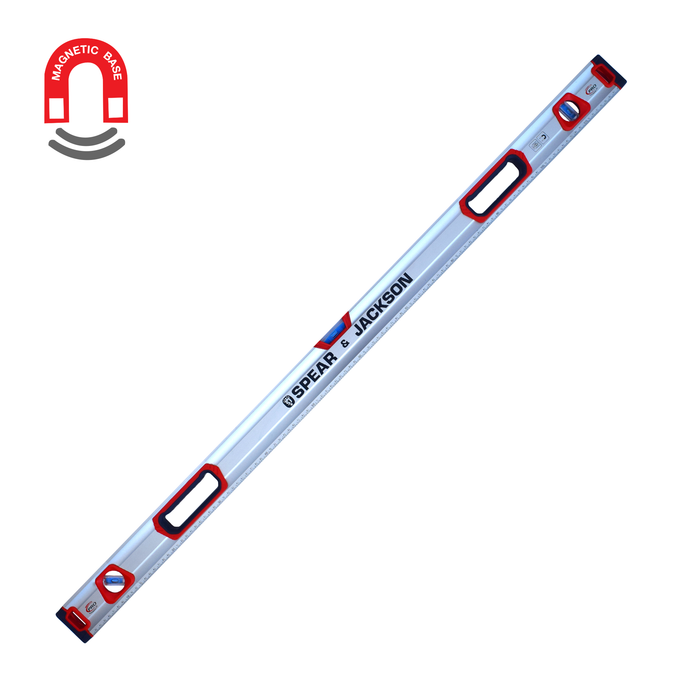 Spear & Jackson Level Box Heavy Duty 2000mm Magnetic Cnc Milled Base