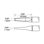 Metcal PTTC Solder Tweezer Cartridge Blade 1.27mm (0.05