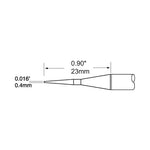 Metcal PTTC Solder Tweezer Cartridge Conical 0.4mm (0.016