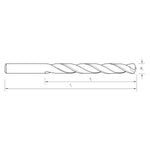 P&N Drill Bit HSS Din338 TiN Tip 4.50mm Metric