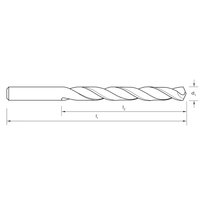 P&N Drill Bit HSS Din338 TiN Tip 4.50mm Metric