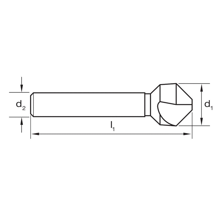 P&N Workshop Countersink Straight 8.3mm (2.0 - 8.3mm) HSS