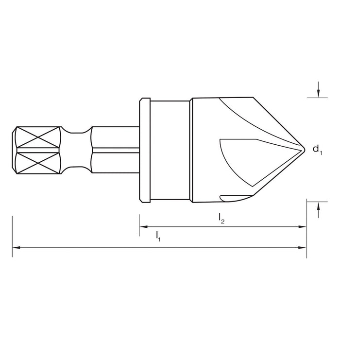 P&N Quickbit Rosehead Countersink 16mm ( 5/8