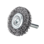 Lessmann Wheel Brush 6mm Shank Dia 40 x 12mm Steel Wire STA Crimped 0.20mm