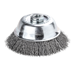 Lessmann Cup Brushes Dia 75mm Steel Wire STA Crimped 0.35mm Thread M14