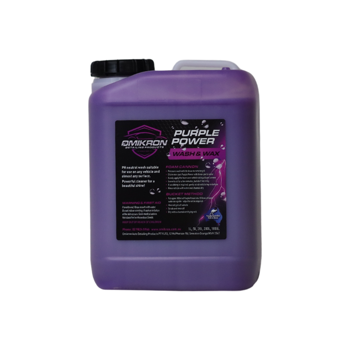 Omikron Purple Power Foam Wash & Wax 5L PURPOW5